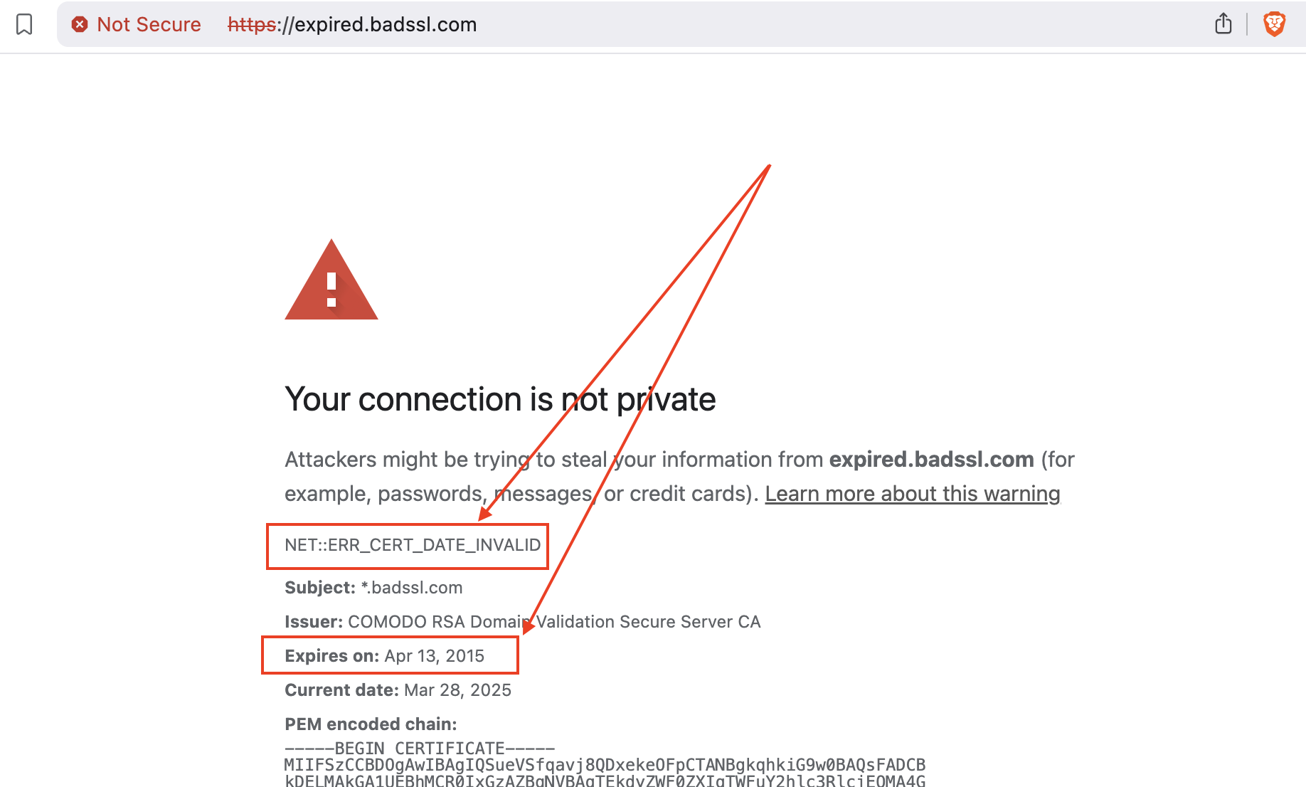 Website Error
